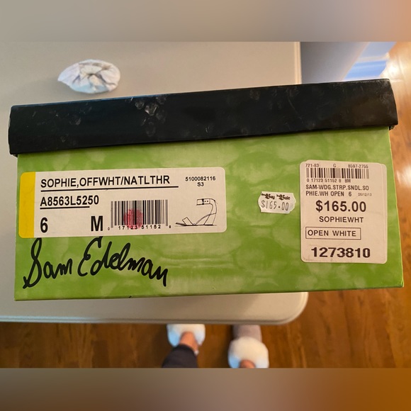 Sam Edelman leather sandals, wedge, size 6 - Picture 7 of 7